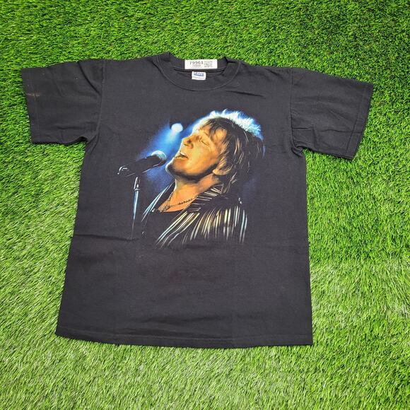 Rod-Stewart Rockin-in-the-Round Concert Shirt Medium 19x24 Black - Picture 1 of 10